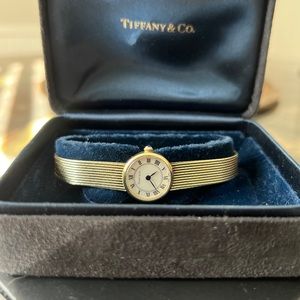 14k Yellow Gold Tiffany & Co Ladies 18mm Quartz Watch